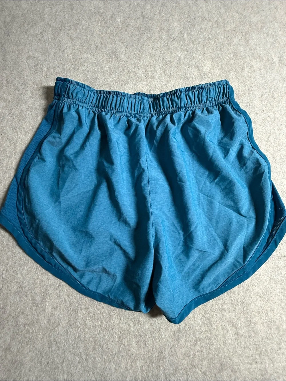 Nike Women's Teal‎ Blue Athletic Shorts with White Swoosh